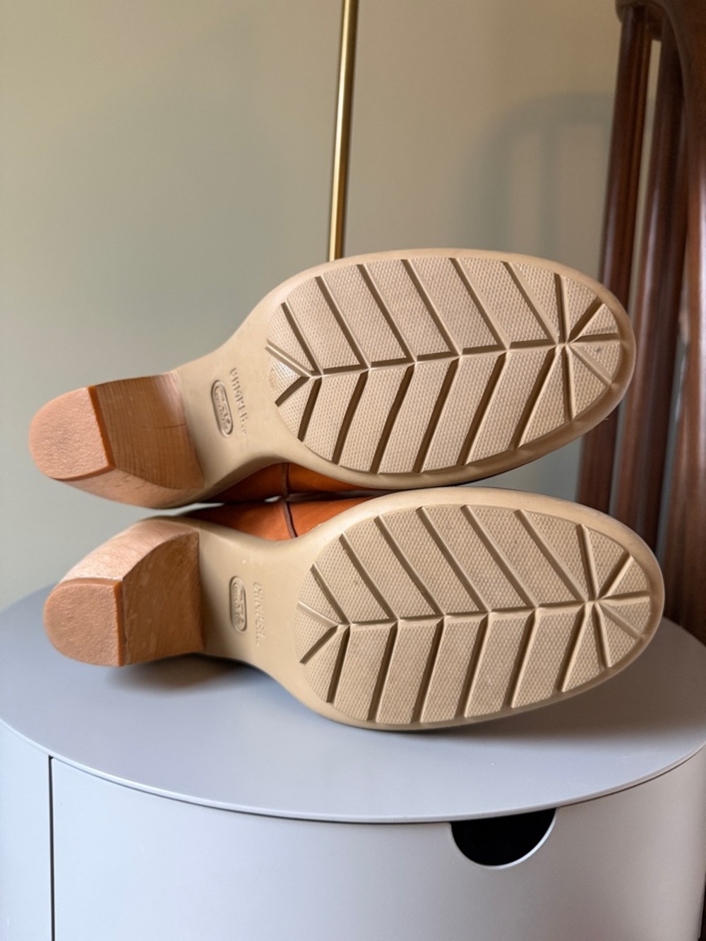 CAMPER leather boots with wood heels - Picture 2 of 5